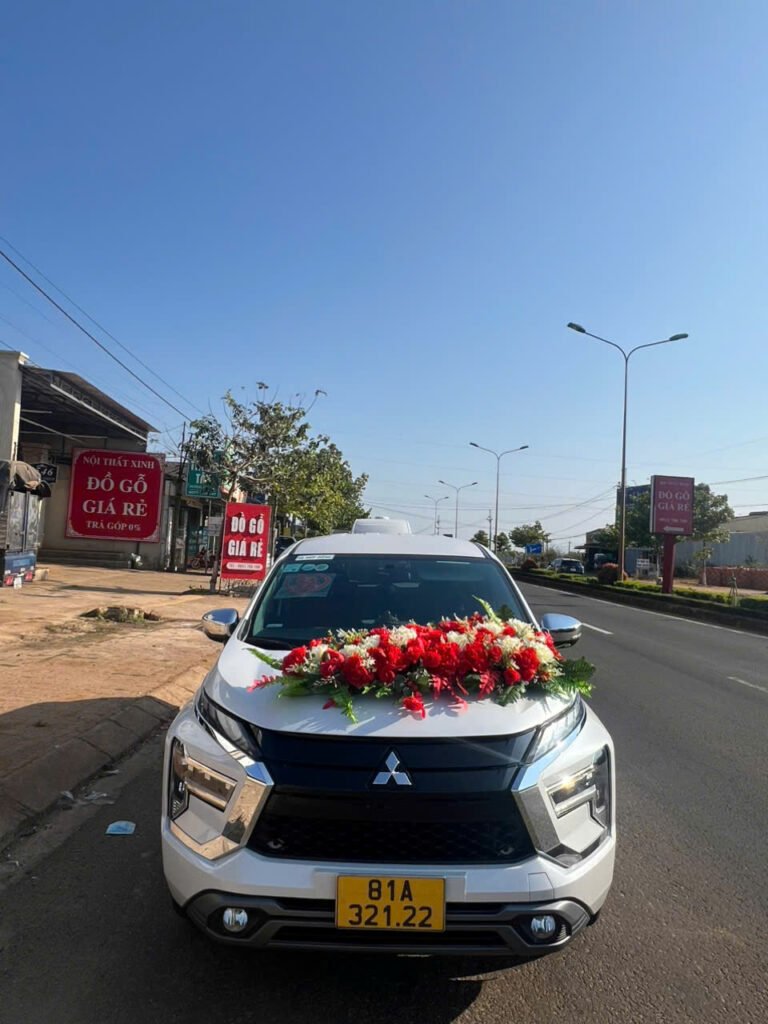 Taxi cưới hỏi Pleiku trang trí đẹp